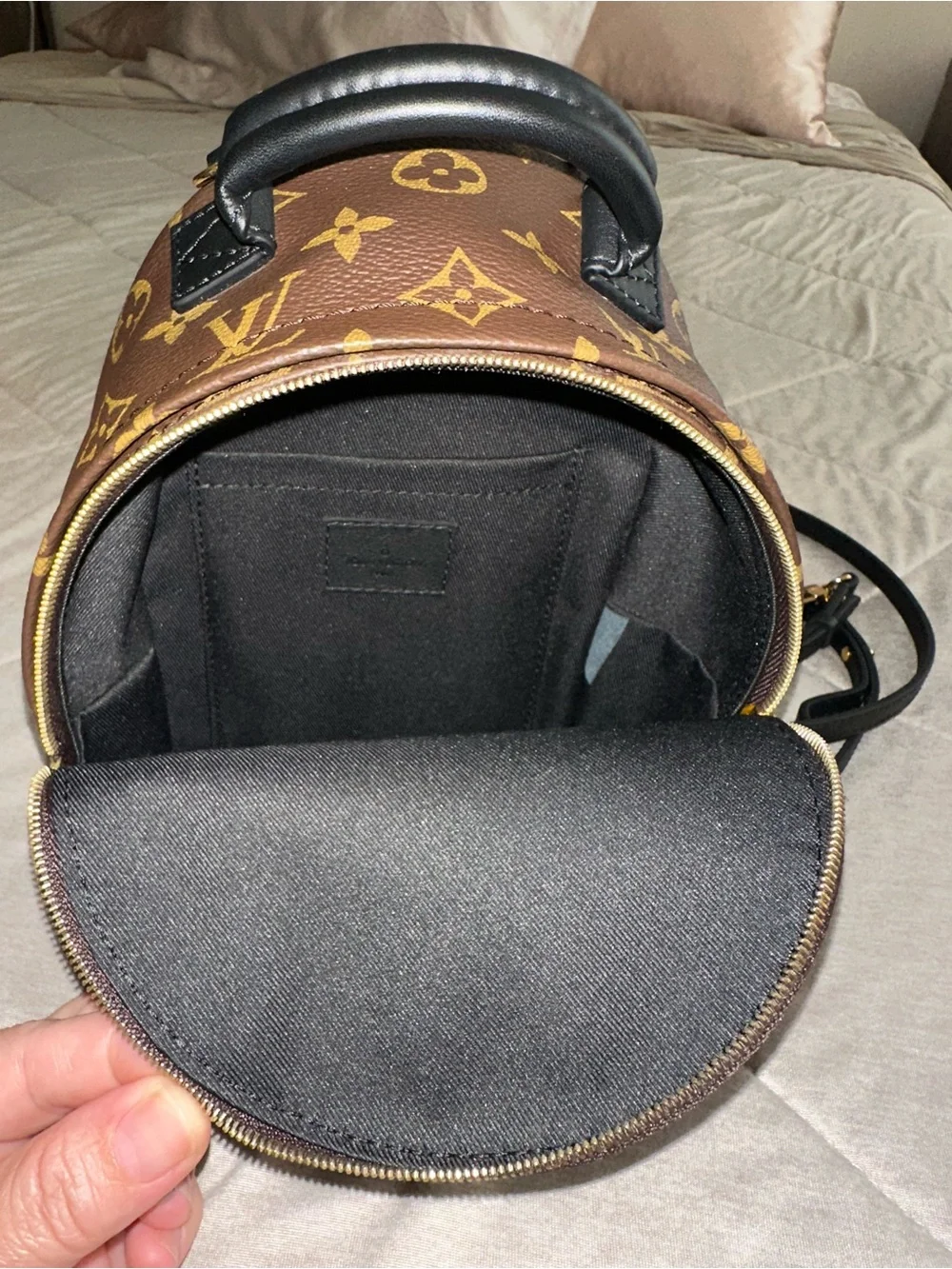 Louis Vuitton Brown and Gold Monogram Mini Backpack
